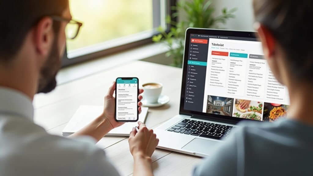 Organização de tarefas com IA no aplicativo Todoist.